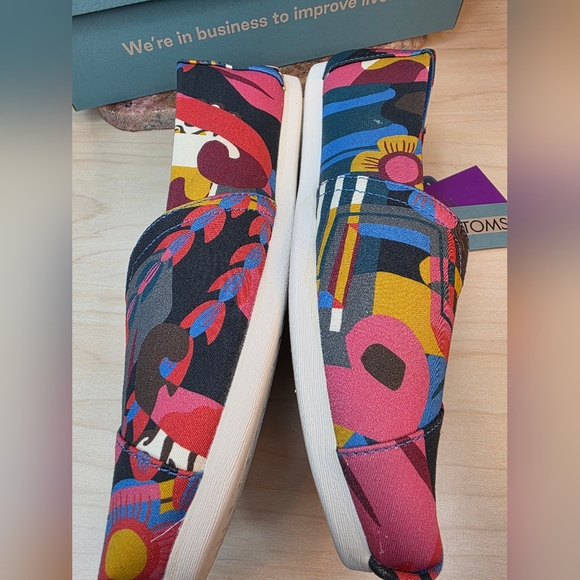Toms Liberty Fabric Alpargata Liberty Fabric & Print Slip-On Size 9 LE - Picture 8 of 16